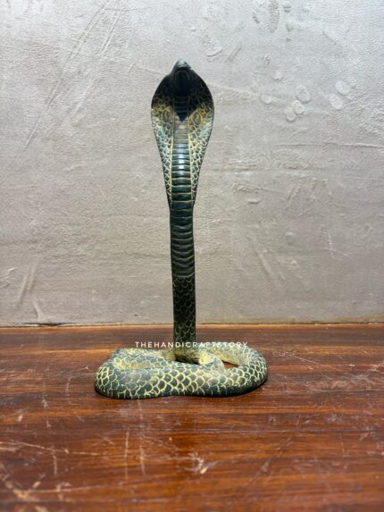 Handcrafted Brass Snake – Vintage Finish Decorative Figurine